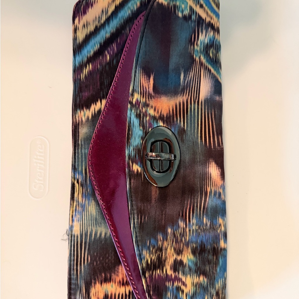 Aldo Multicolor Clutch with Turn Lock